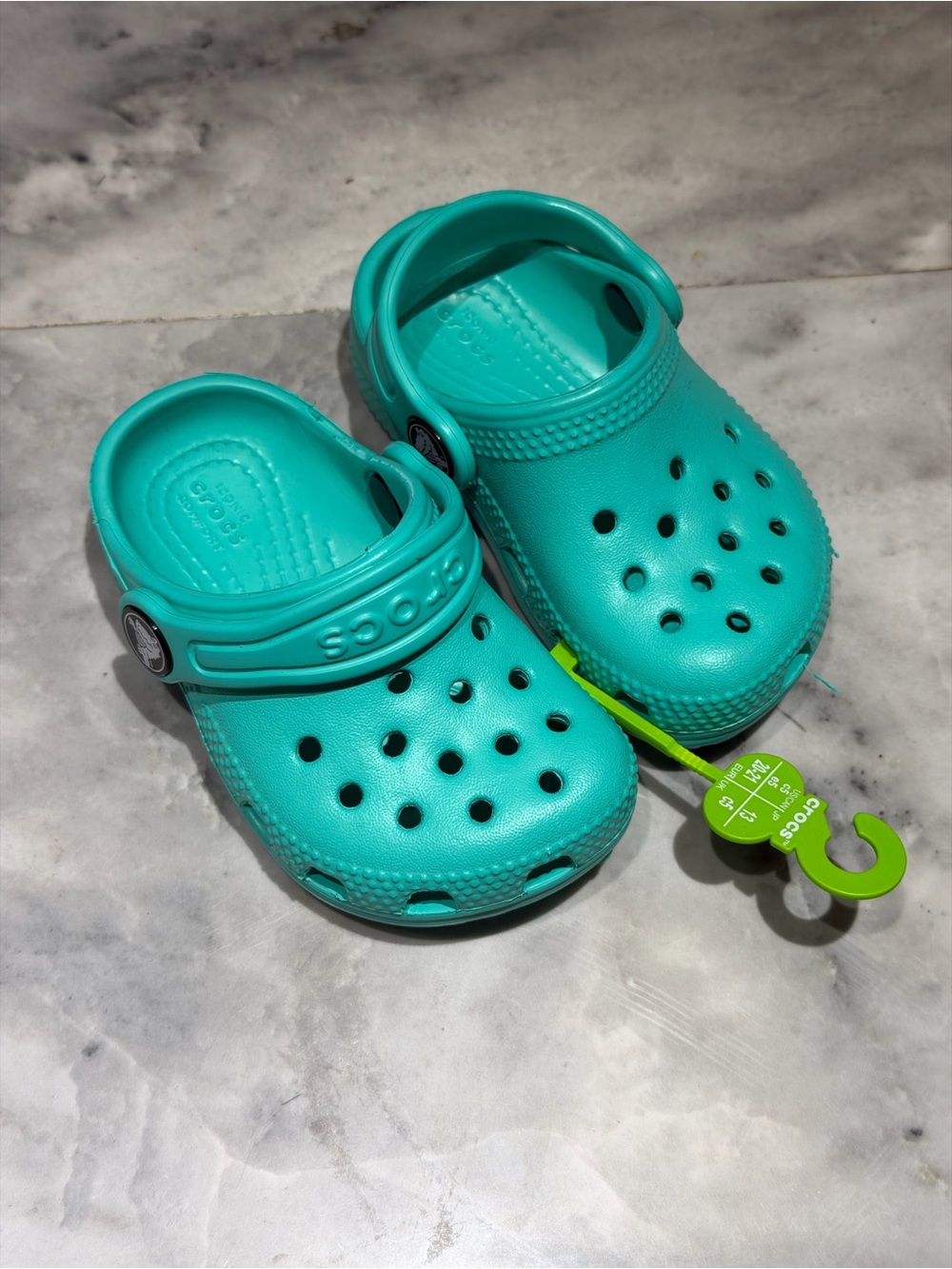 CROCS Kids Clog in Turquoise